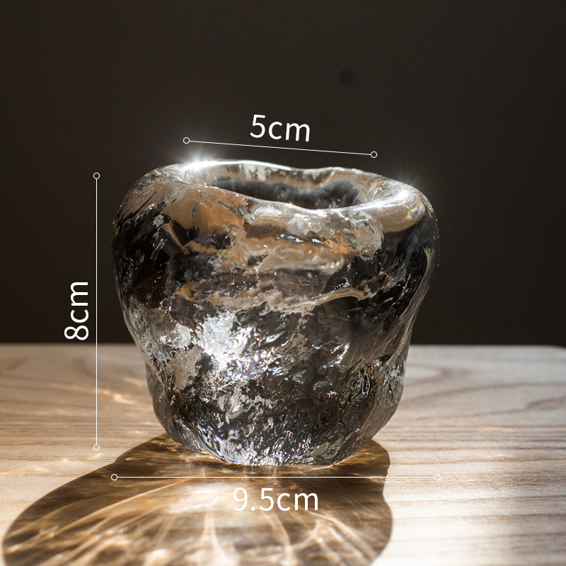 BowLift | Glass Tealight Holder – Decorative Candle Holder made of Clear Glass for Cozy Lighting