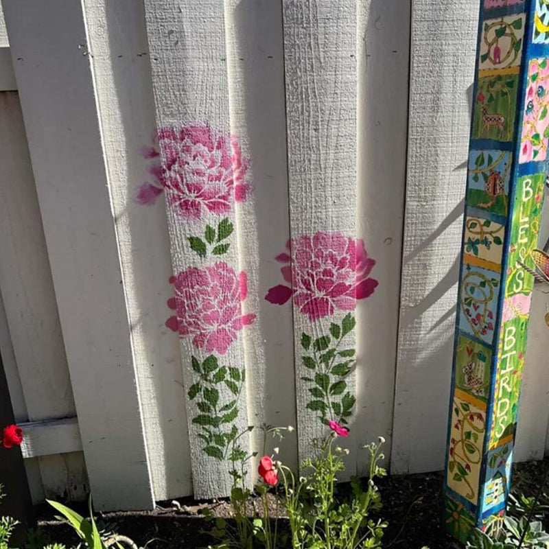 BowLift | 🔥DIY Decoration🌻 - Garden Fence Large Flower Drawing Stencils