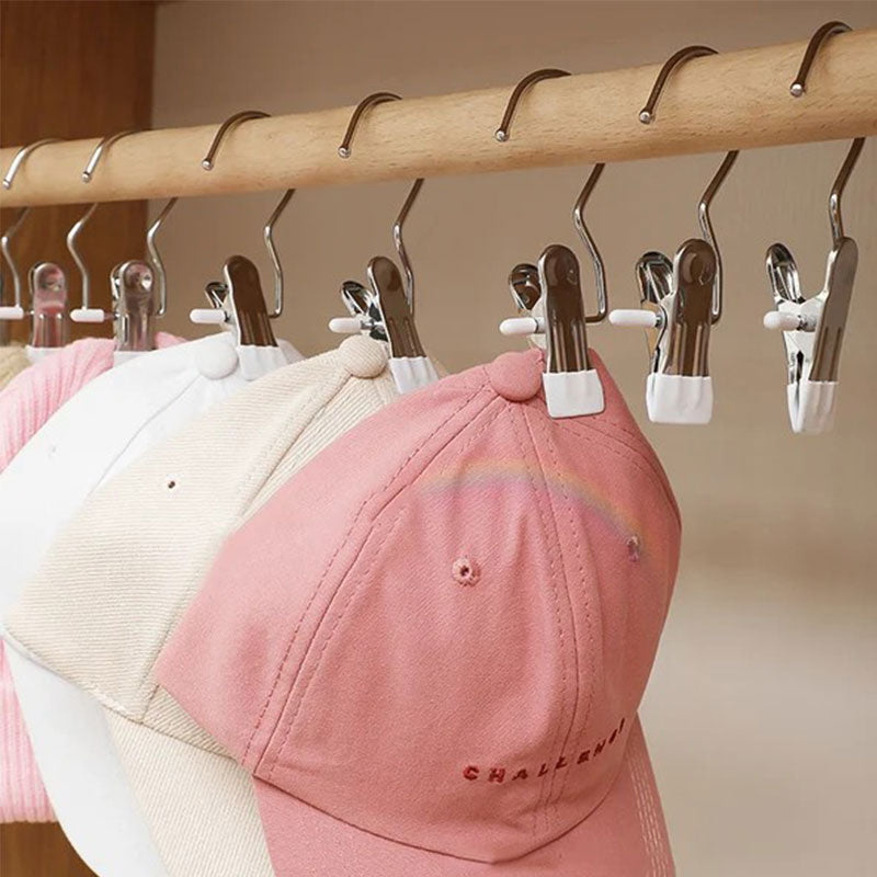 BowLift | Anti-rust Clip Space-saving Clothespin Hat Pants Storage Hanging Travel Hook