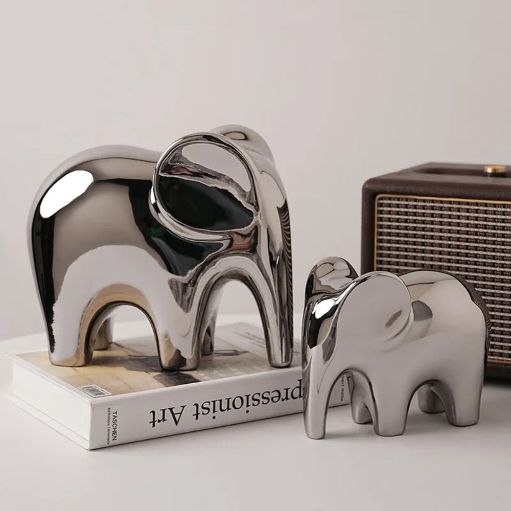 BowLift | Glossy Modern Elephant Figurine