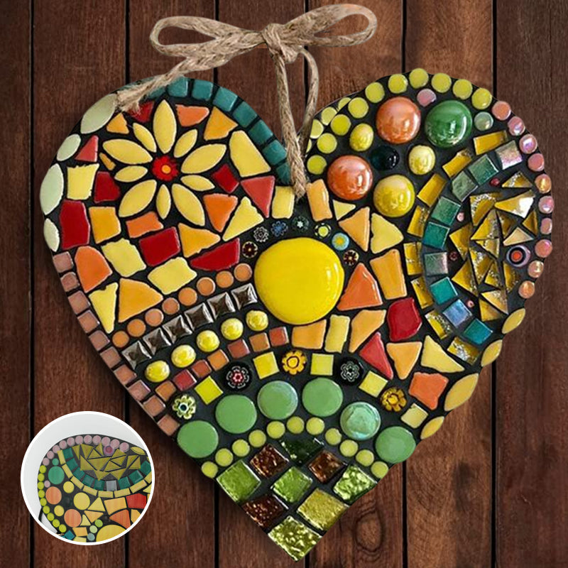 BowLift | Large Garden Mosaic Heart Decoration