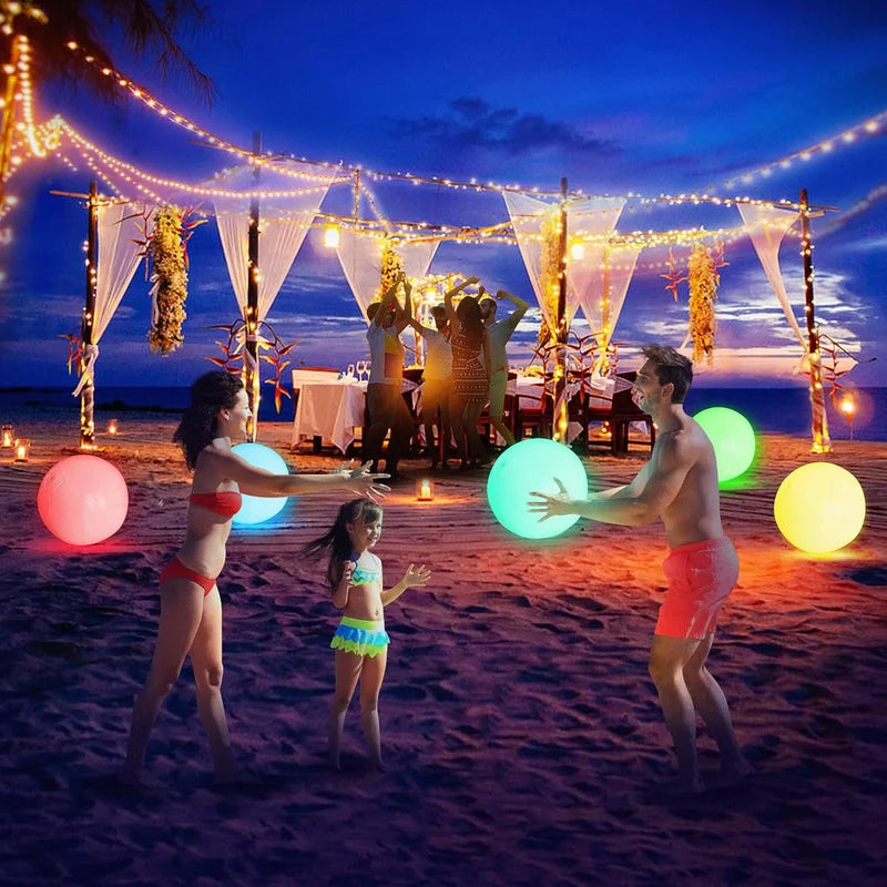 BowLift | Pool Decoration LED Light 16 Colors Glowing Beach Ball