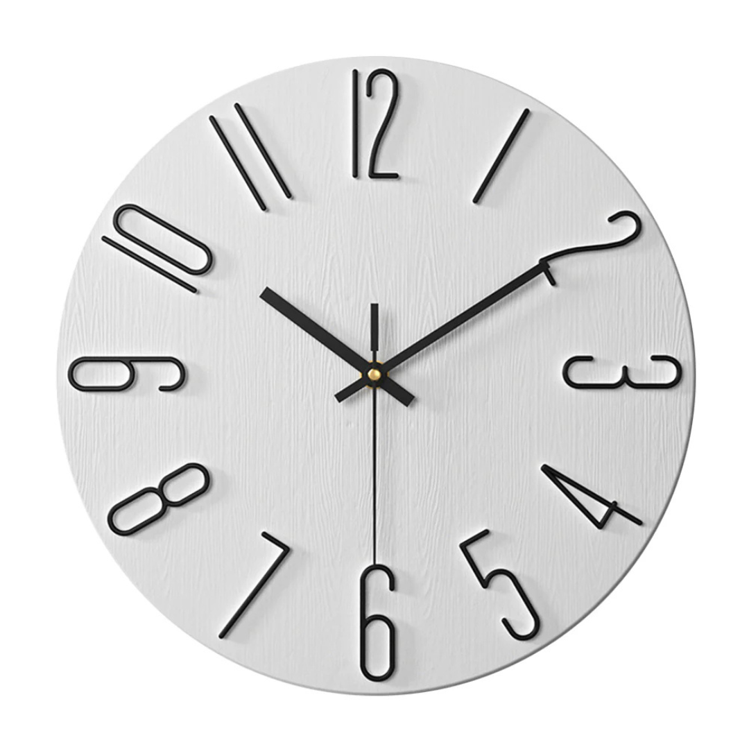 BowLift | Designer wall clock for the living room with a simple form and style