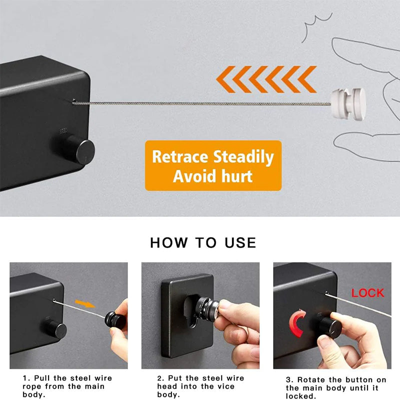 BowLift | Retractable clothesline for indoors/outdoors
