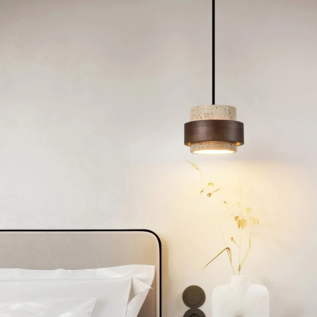 BowLift | Elegant Wabi Sabi Style Hanging Lamp for Modern Interiors