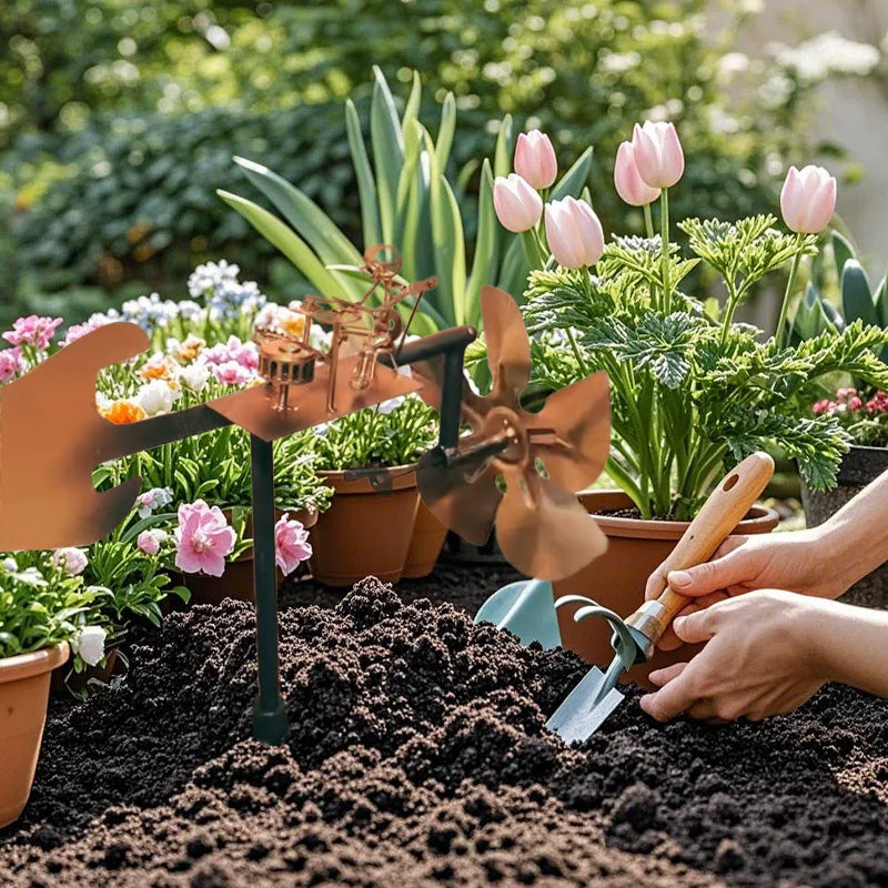 BowLift | Handmade Metal Drummer Windmill