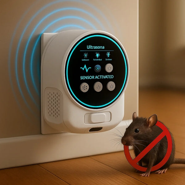 BowLift | Plug-In Ultrasonic Rat Repellent | Chemical-Free. Silent & Covers Up to 3200 sq. ft. for Indoor and Outdoor Use