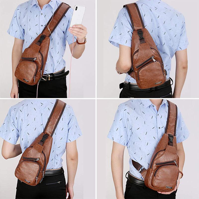 BowLift | Shoulder bag Crossbody bag for men with USB charging port