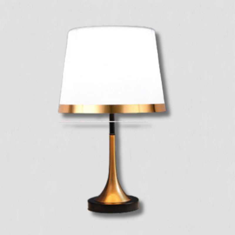 BowLift | GiltGlow – Elegant Gold and Black Retro Table Lamp