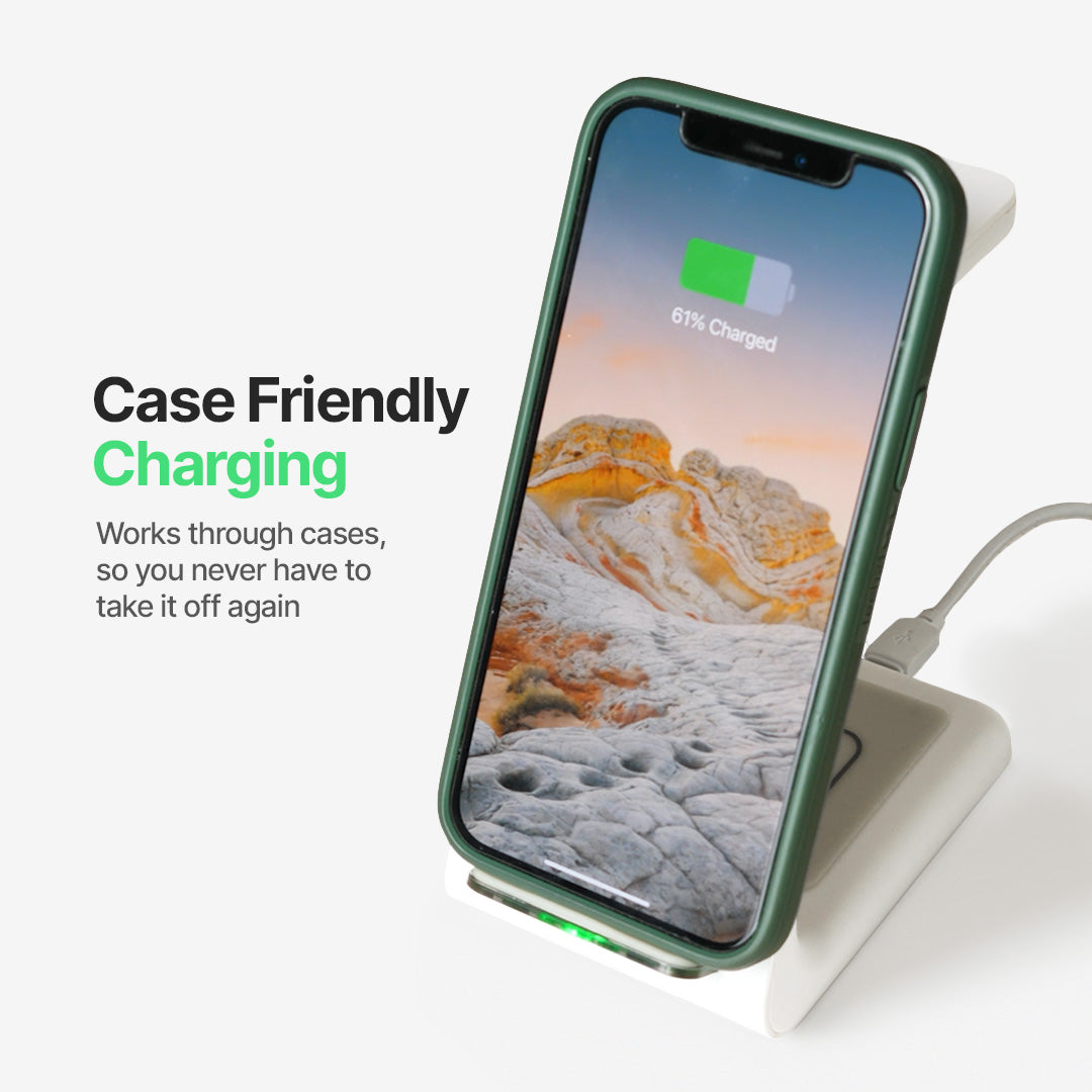 BowLift | 3-in-1 Wireless Charging Station | Apple, Samsung, Watch, AirPods | Fast Charging Solution