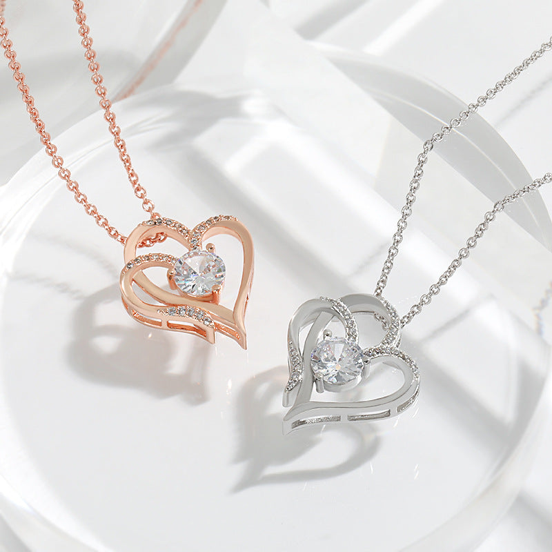BowLift | Diamond Love Heart Necklace