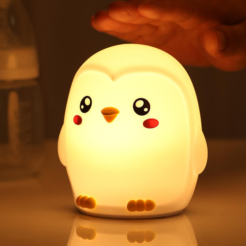 BowLift | Colorful Penguins Tap Tap LED Nightstand Lamp