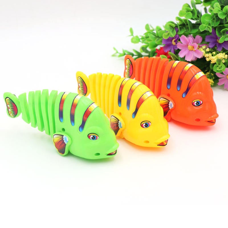 BowLift | Plastic Wind-Up Wiggle Fish Toys
