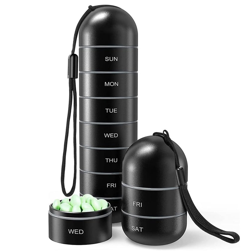 BowLift | 7-Day Portable Pill Organizer for Travel