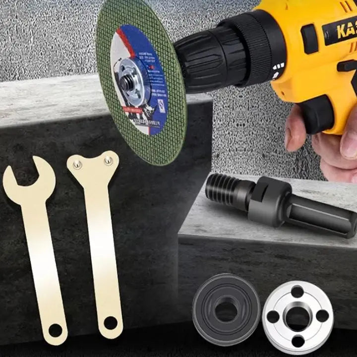 BowLift | 5-pc Drill Angle Grinder Adapter – Cutting & Polishing Rod