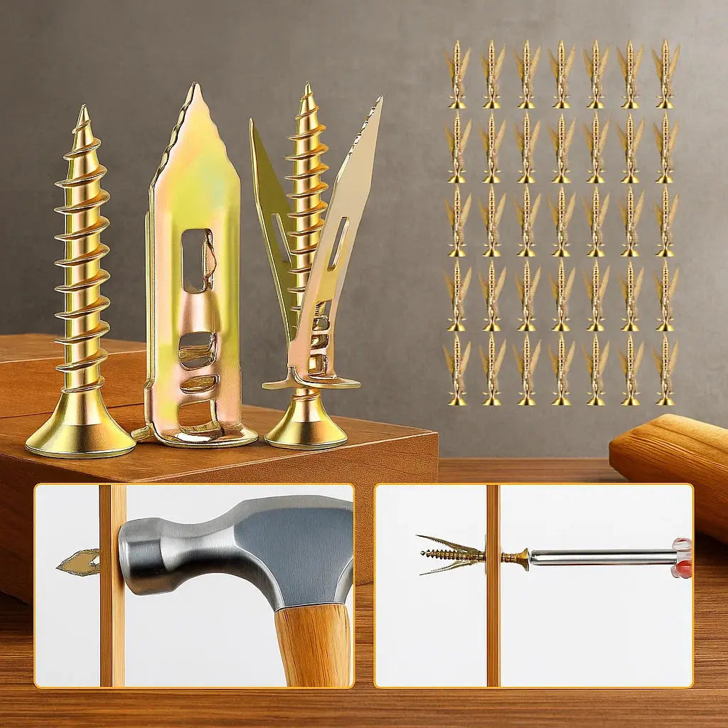 BowLift | 50 pieces of dowels with screws – self-tapping for drywall