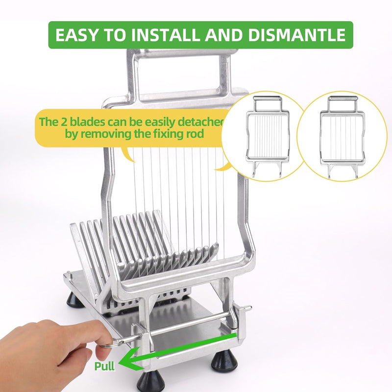 BowLift | 0.39" & 0.79" Commercial Cheese Slicer with 316 Stainless Steel Blade Cheese Cutter Butter Cutting Board Machine