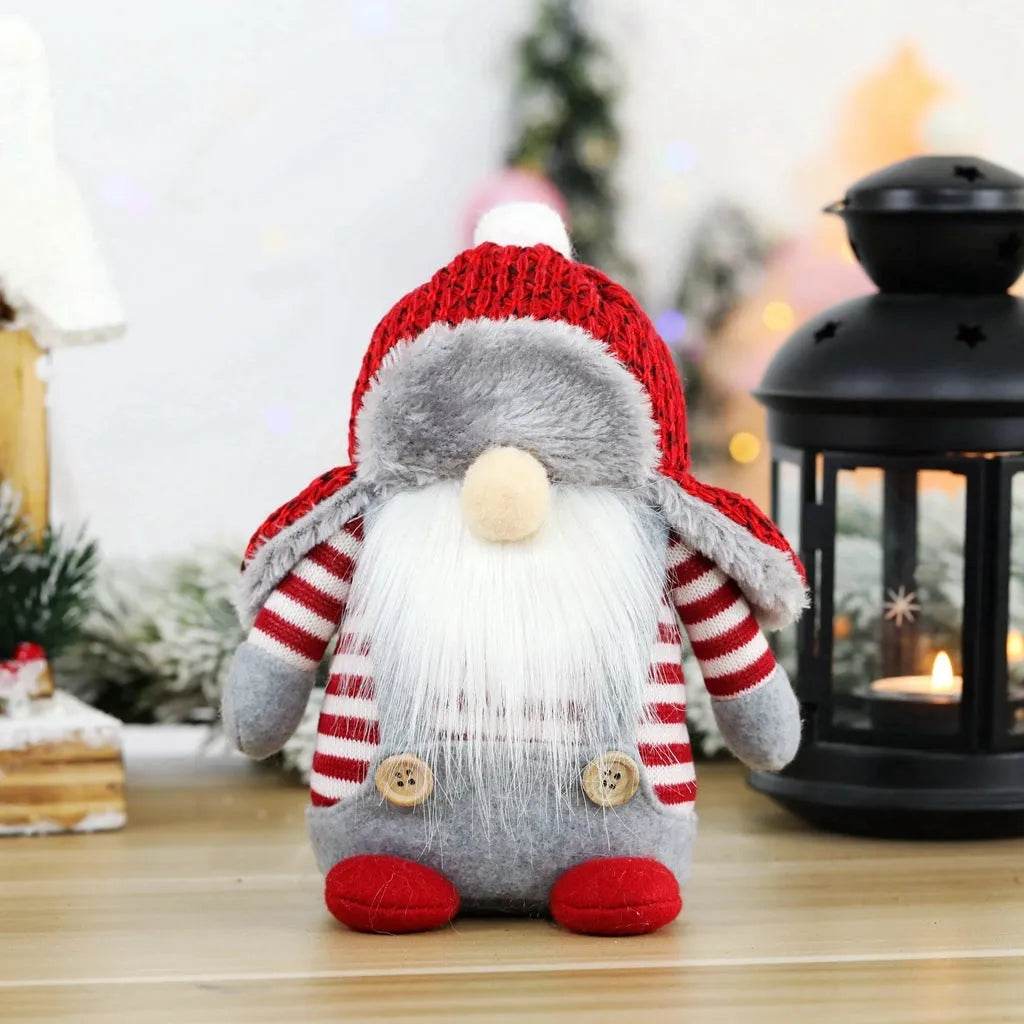 BowLift | Faceless Dolls Ornaments Nordic Forester Santa Claus Ornaments Christmas Window Decoration