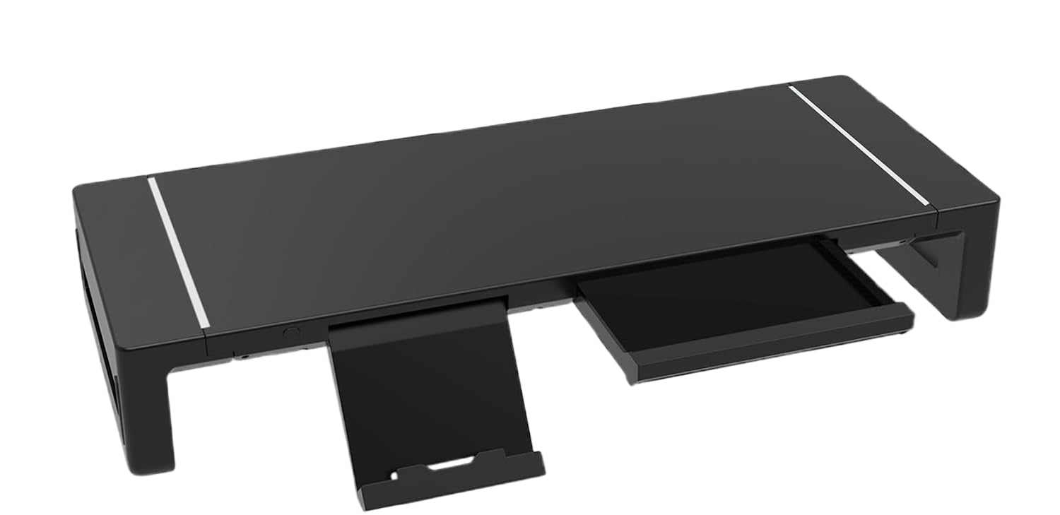 BowLift | Height Adjustable Monitor Stand with Drawer – Stravon