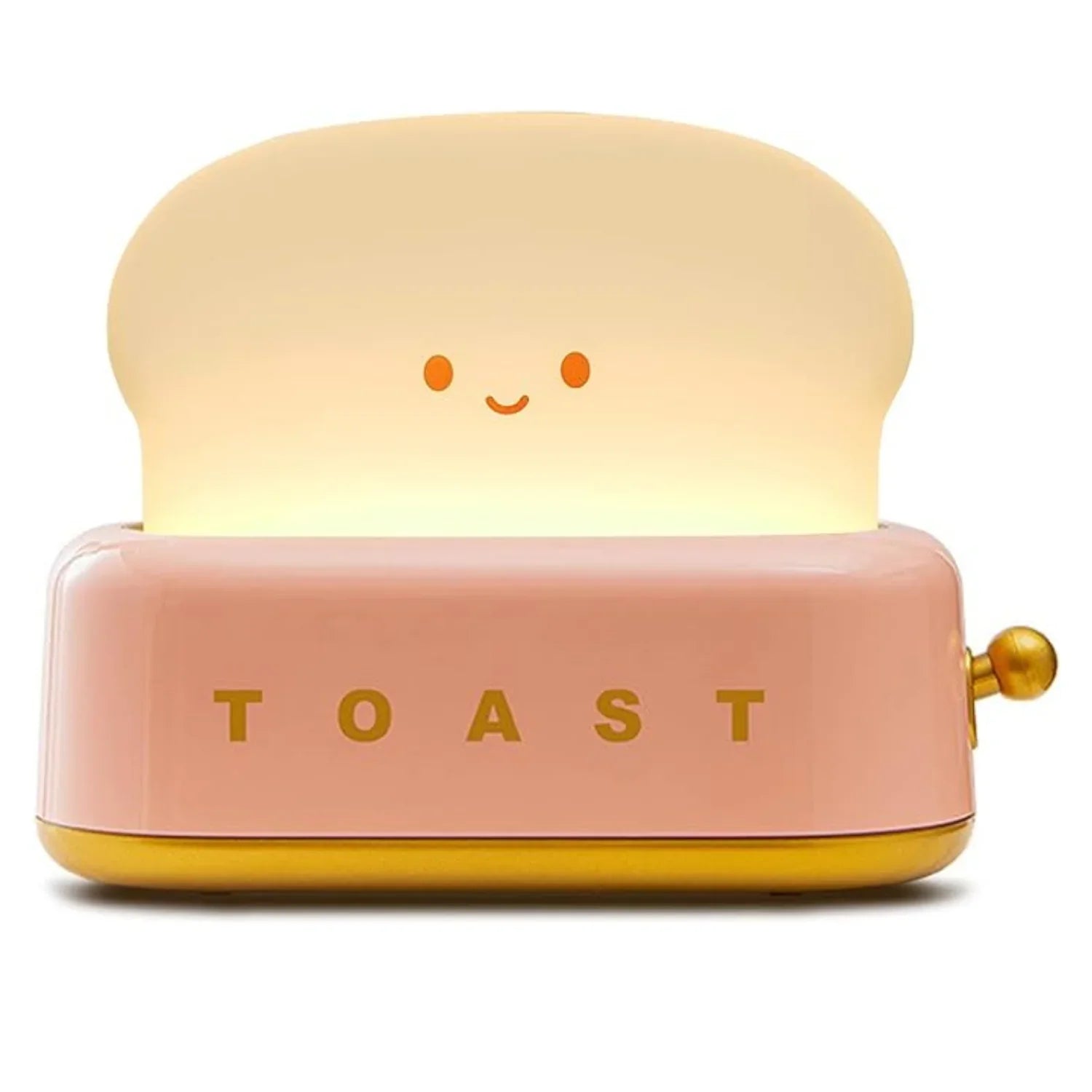 BowLift | Shaded Nightstand Lamp – Kawaii Toast LED Lamp for Cozy Lighting