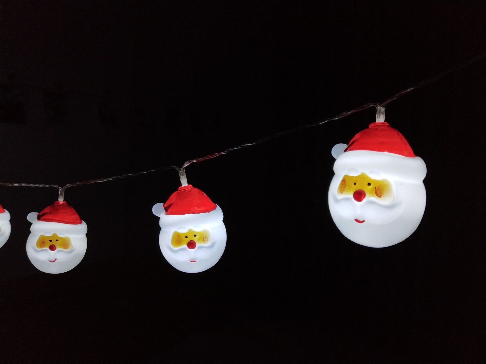 BowLift | Christmas Santa Claus String Lights Patio Party Decoration 10/20 Battery String Lights