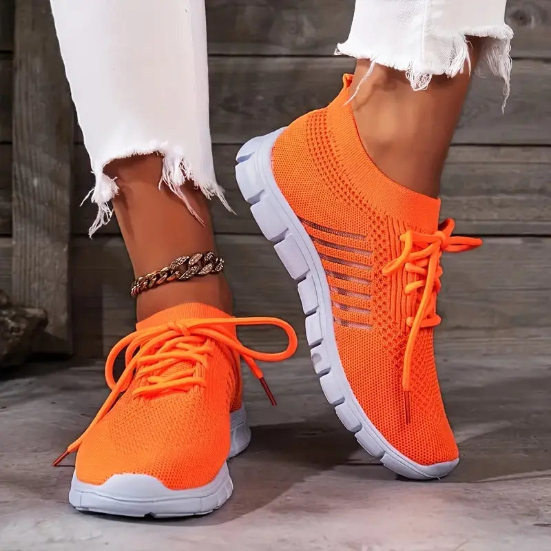 BowLift | Breathable Lace-Up Running Trainer Sneakers