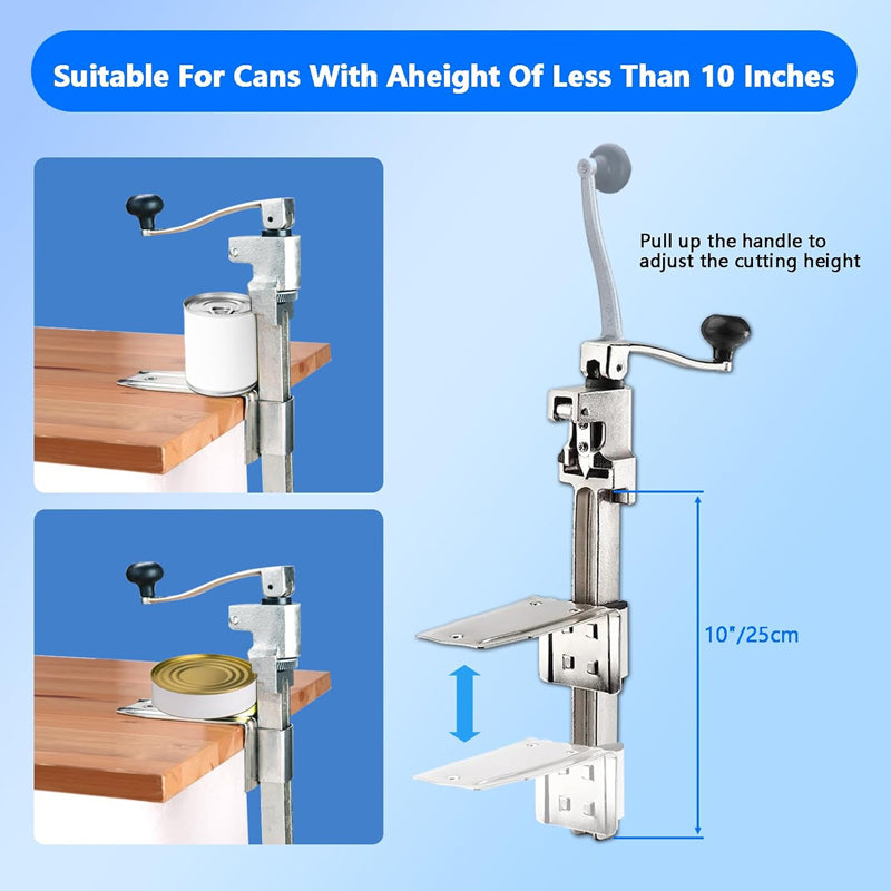 BowLift | 18.5” Commercial Can Opener For Cans Up to 10" Tall Stainless Steel Blade Manual Can Opener