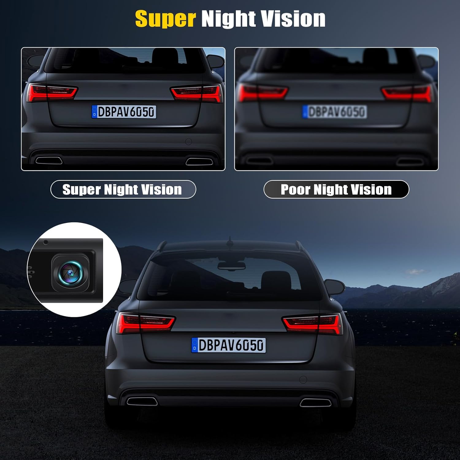 BowLift | 3 Channel Dash Cam Front and Rear Inside