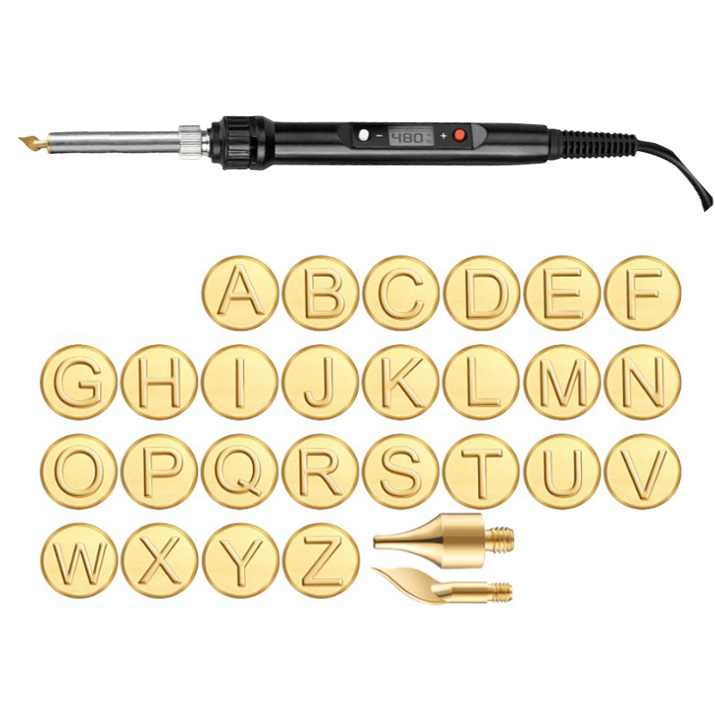 BowLift | 26 Letters Copper Mold —DIY Wood Burning/Carving Set