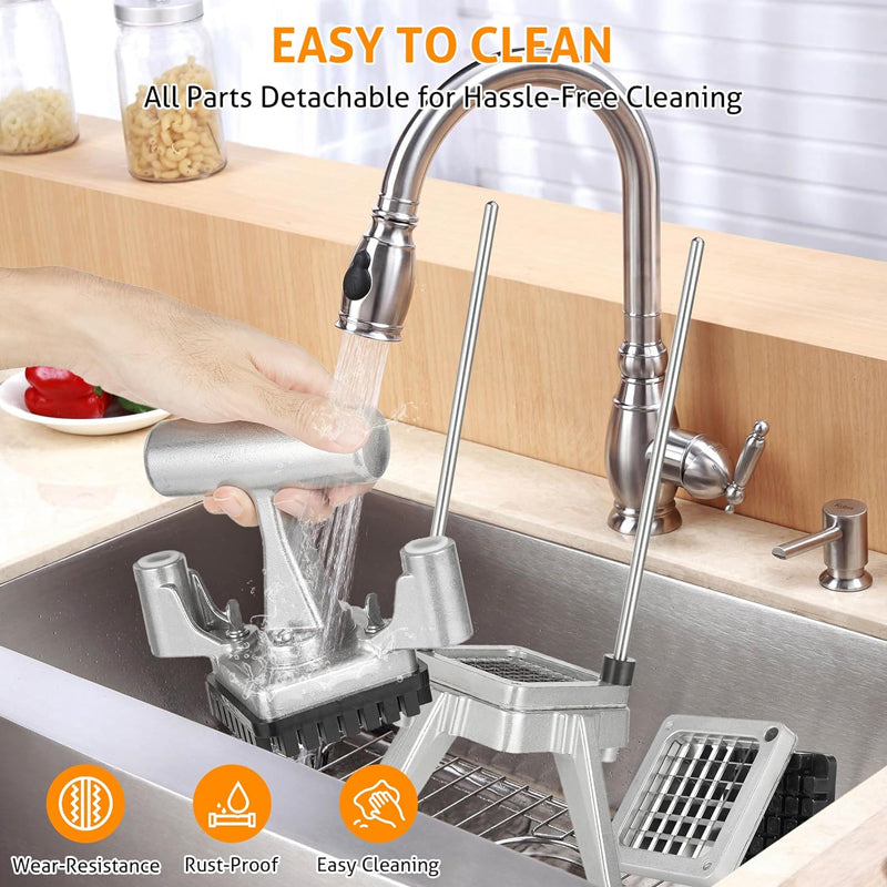 BowLift | 1/4″ & 3/8″ & 1/2" Blade Vegetable Chopper Dicer Stainless Steel Commercial Fruit Chopper