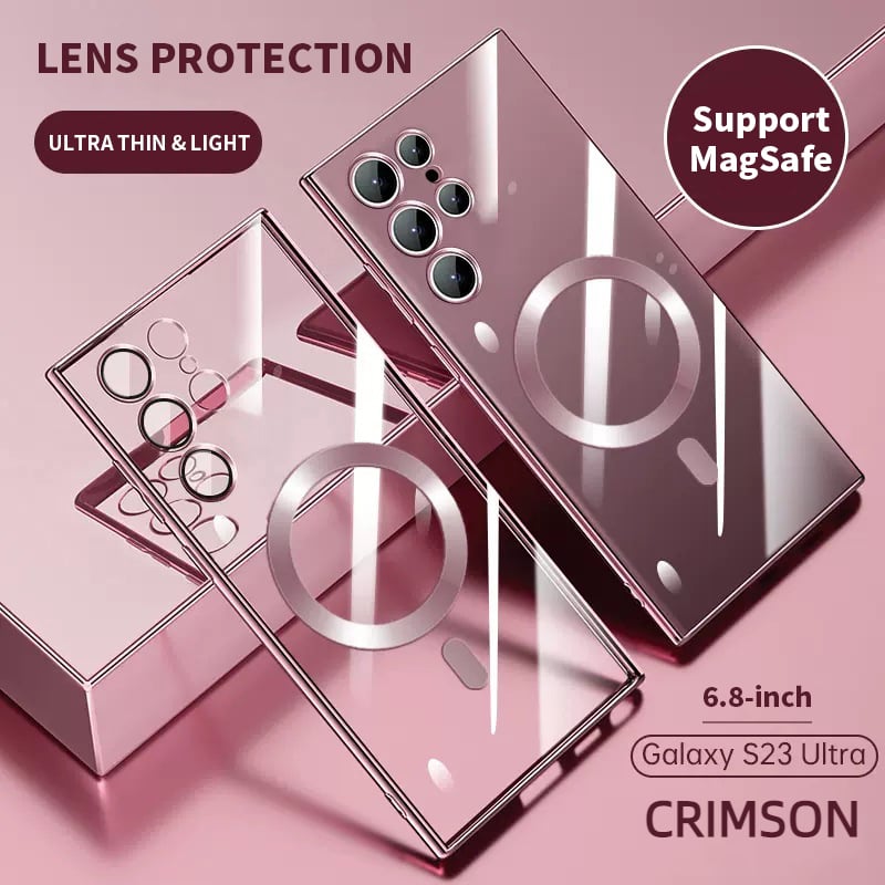 BowLift | Transparent Luxury Coating Magnetic Cover for Samsung