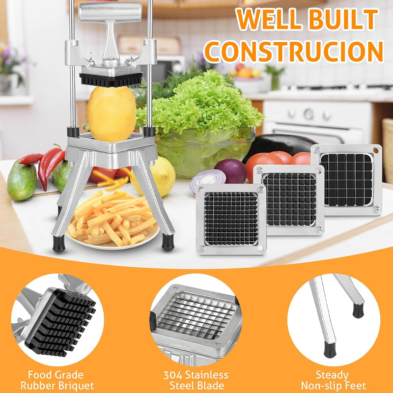 BowLift | 1/4″ & 3/8″ & 1/2" Blade Vegetable Chopper Dicer Stainless Steel Commercial Fruit Chopper
