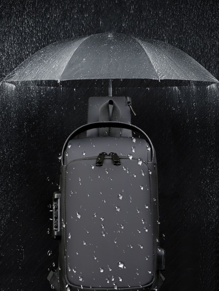 BowLift | Anti-Theft Crossbody Bag | Landy Carry Without Worry | Waterproof Oxford | USB Charging Port | Unisex Travel Pack