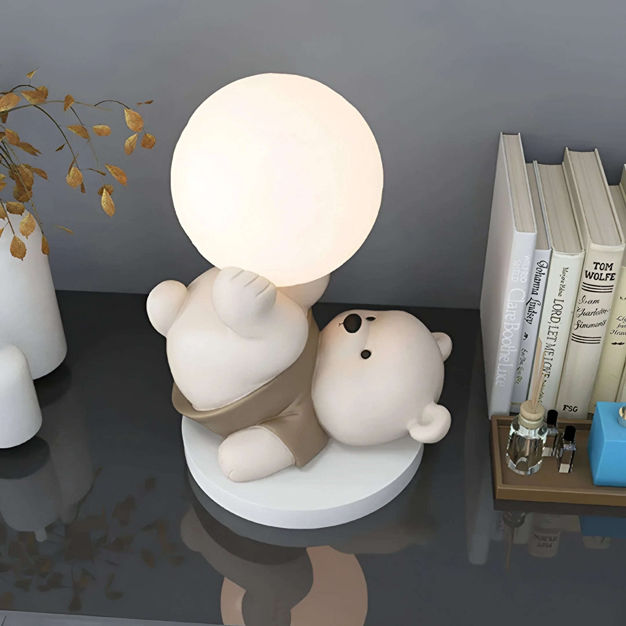 LunaBear – Enchanting Teddy Bear Moon Table Lamp