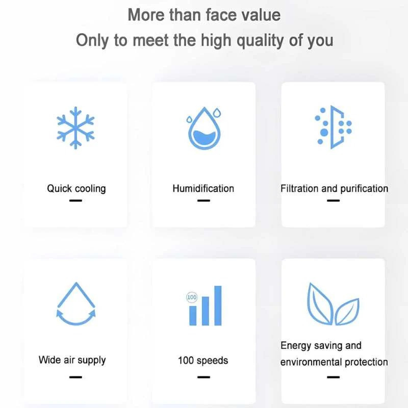 BowLift | Hexton | Portable MicroCool Mini Air Conditioner with 1000ml Water Tank | Personal Cooling & Humidifier