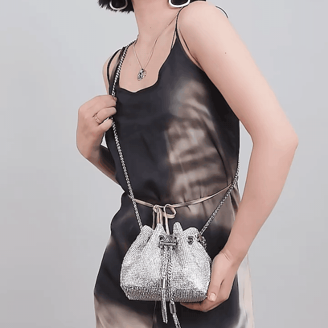 BowLift | Diamond Drawstring Bucket Bag