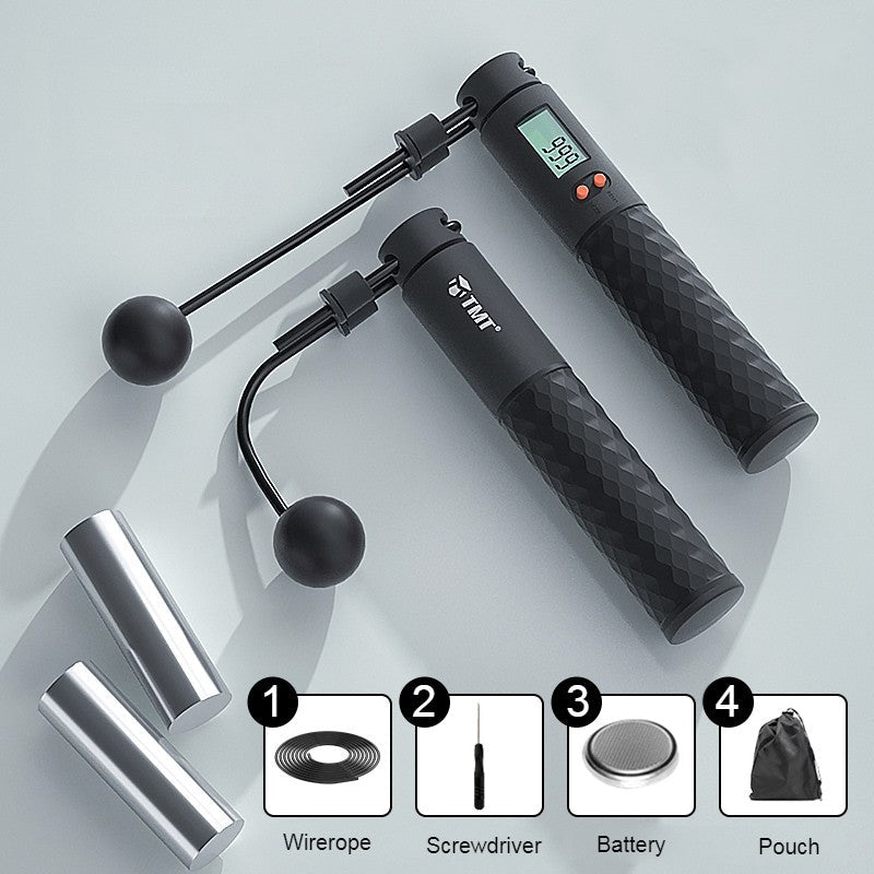 BowLift | 2-in-1 Weighted Smart Digital Jump Rope with Dual-rope Configuration, for Easy Full-body Workout