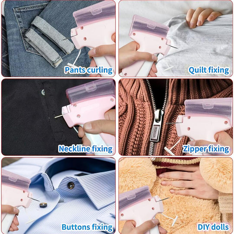 BowLift | Mini Label Gun with Storage Box - Compact Design, Fine Needle Set, Contains More Than 2000 Labels, Suitable for Clothing and Fabric Labels