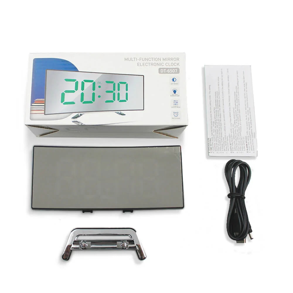 BowLift | Curved LED Digital Alarm Clock in Modern Style