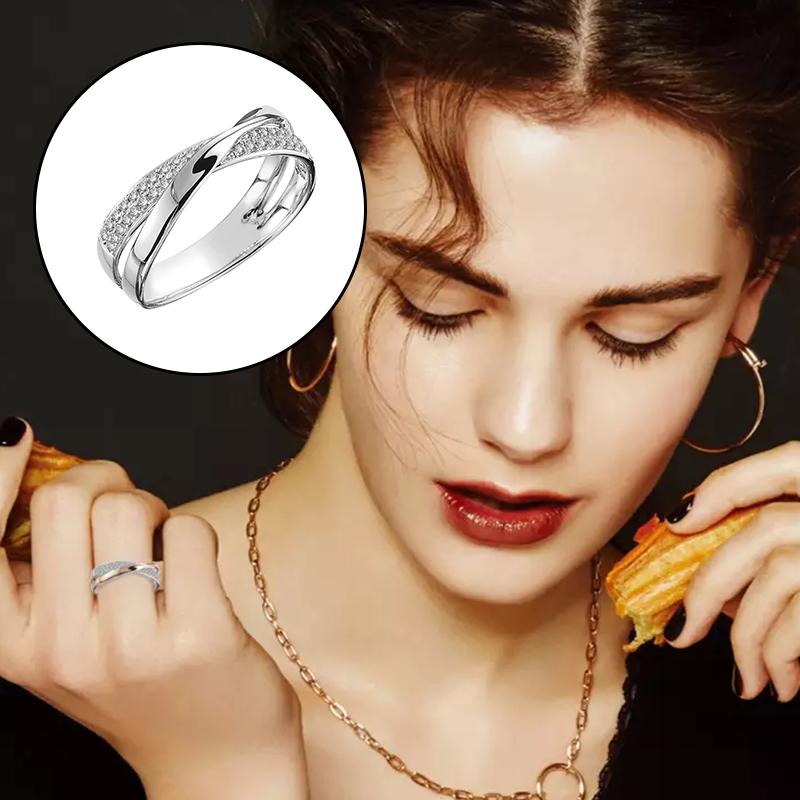 BowLift | X Shape Cross Ring for Women