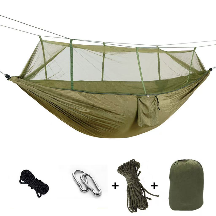 BowLift | Nomaterra Hammock | With Mosquito Net & Tarp | Ultralight & Weatherproof | For Outdoor & Trekking