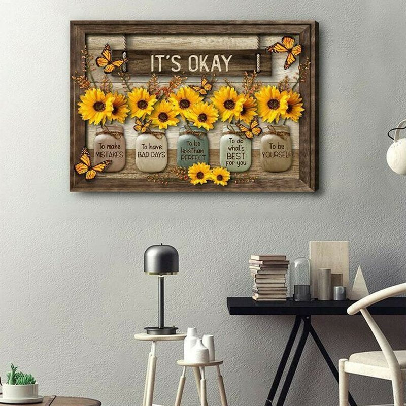 BowLift | Butterfly Sunflower Wall Art