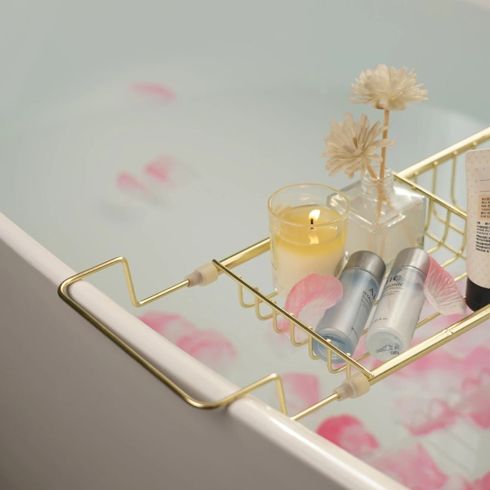 BowLift | Adjustable Stainless Steel Bathtub Caddy Tray