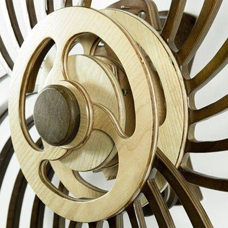 BowLift | Handmade Kinetic Wall Sculpture | Mechanical Spring-Driven Wooden Automata | 14-24 Hour Runtime | Precision-Balanced Hardwood Gears | 35cm Geometric Wall Art | Style 1 (Boomerang) & Style 2 (Vice Versa)