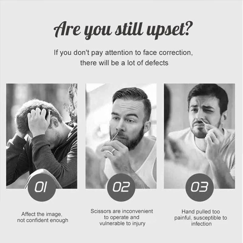 BowLift | Safe Touch Stainless Steel Nose Hair Trimmer