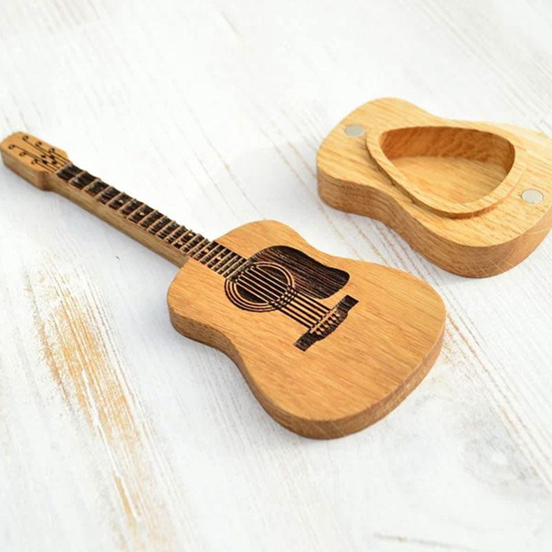 BowLift | Acoustic Guitar Wooden Pick Box