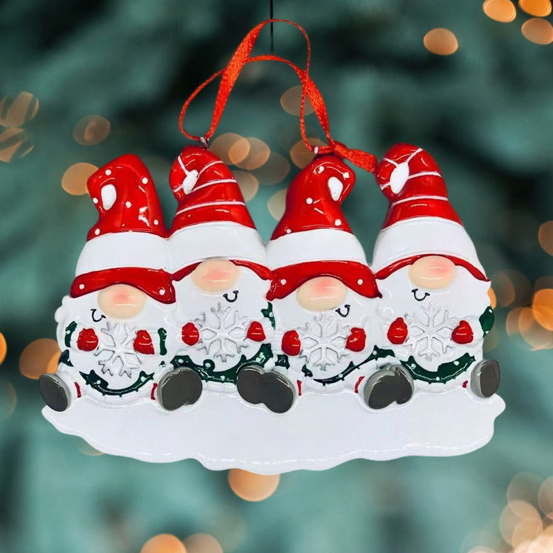 BowLift | 4 Names-Custom Family Christmas Xmas Tree Decoration Ornament with Name-Dwarfs Family