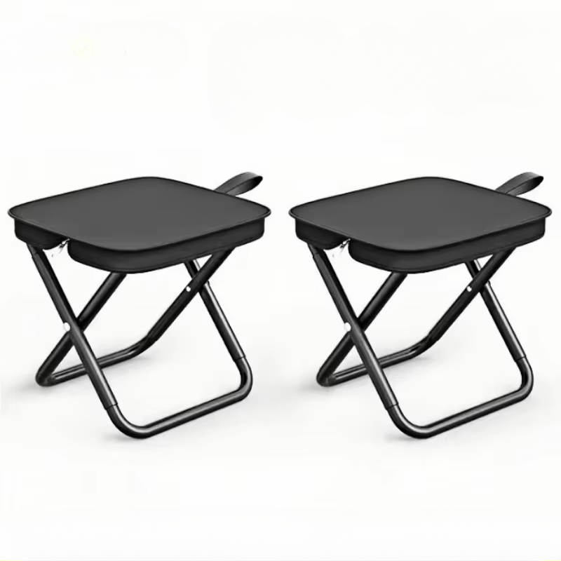 BowLift | Portable Folding Camping Stool with Adjustable Zippers and Metal Frame