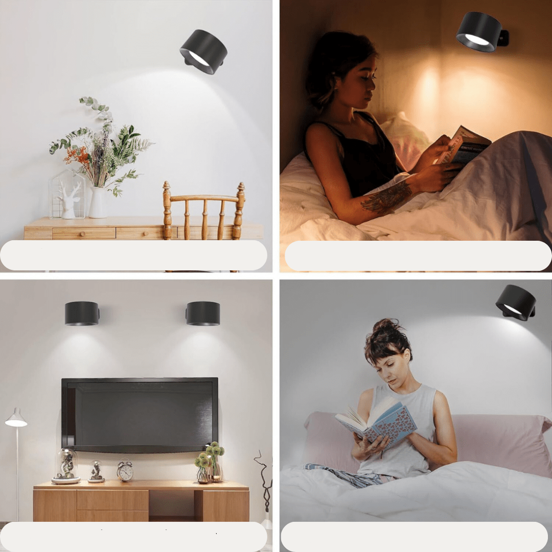 BowLift | FlexiLamp – Cordless rechargeable 360° wall lamp