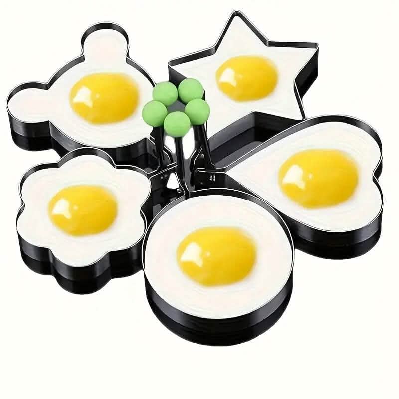 BowLift | 6-Piece: Creative Stainless Steel Egg Cooking Ring Set